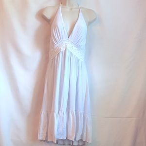 Wet Seal White Halter Dress
